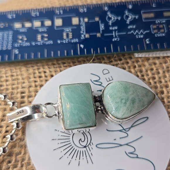 Peruvian Turquoise pendant #369 - Picture 2 of 5